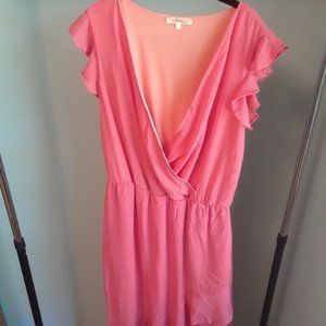 Coral Filly Flair high low dress-Size L